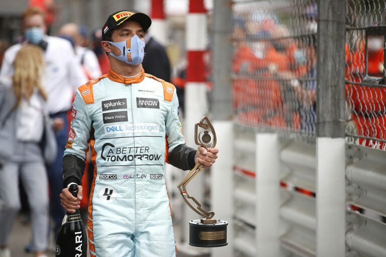 Norris «No pensé que podría subir al podio en Mónaco»